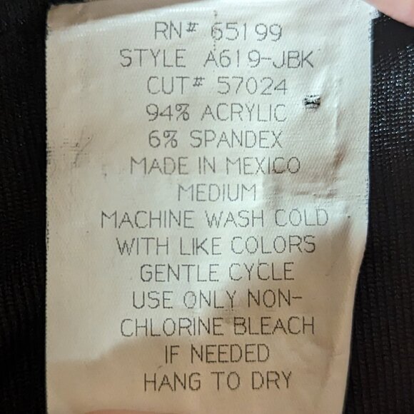 VTG 00s Y2K Next Era Black w/ Silver Glitter Cropped Tank Top Sz Junior's M - Picture 7 of 7